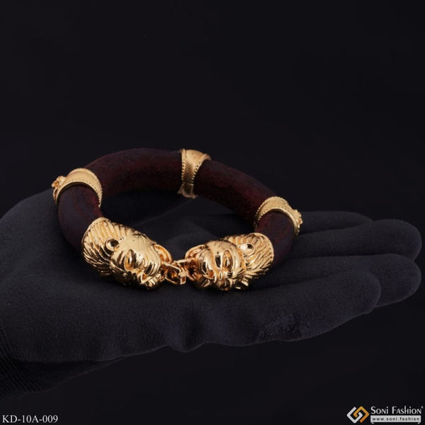 Esquire Men's Esquire Men's Jewelry 925, 8Mm Black Onyx With Gold Ip Lion  Head Bracelet | Smart Closet